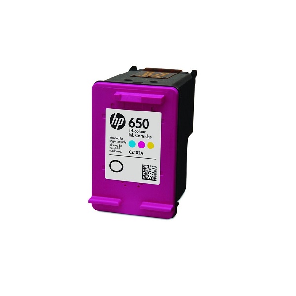 HP 650 Tri-colour ink Cartridg 01